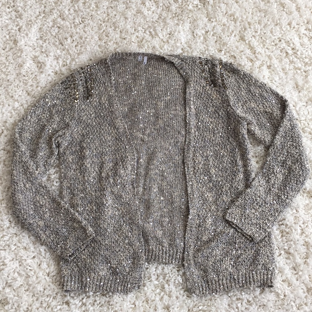 Studio Y Super Sparkly Long Sleeve Cardigan